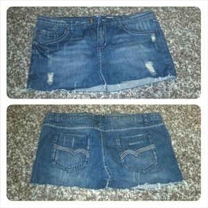 Blue jean skirt