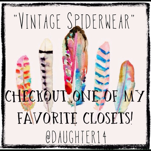 "One of a Kind" pieces by "Vintage Spiderwear" 😍