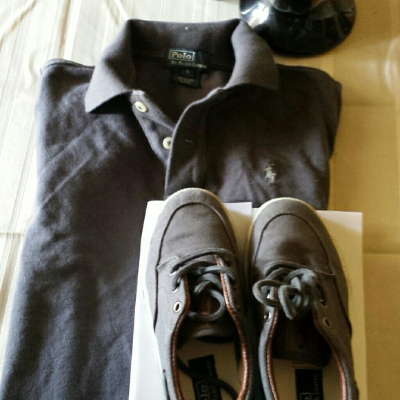 Kids polo shirt and shoes