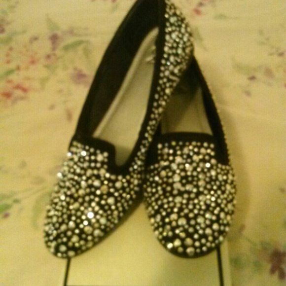 Silver Studded Flats - Picture 2 of 4
