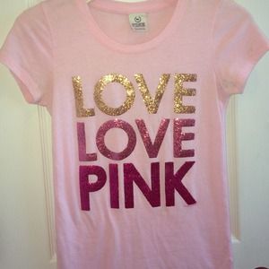 Victoria's Secret PINK glitter top