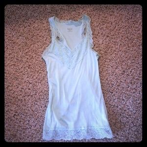 🌸Mint Lace Trim Racerback Tank🌸