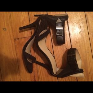 Black zara ankle strap sandal