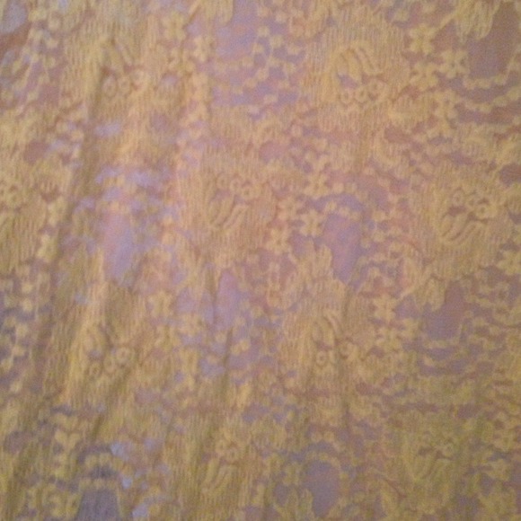 Flowy/ yellow / mustard / see thru top! - Picture 3 of 3