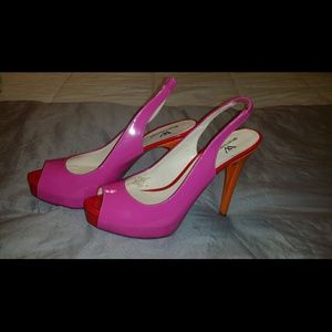 HOLD***Never worn spring colored heels