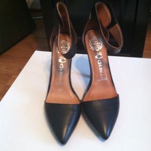 Jeffery Campbell Ankle Strap Pointed Toe Heals