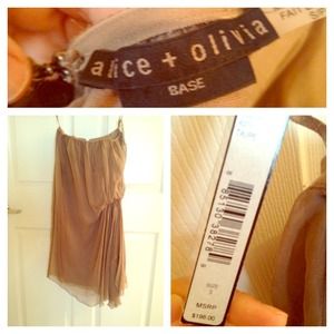 Silk draped Alice + Olivia dress