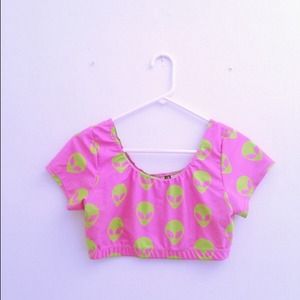 Alien Crop Top