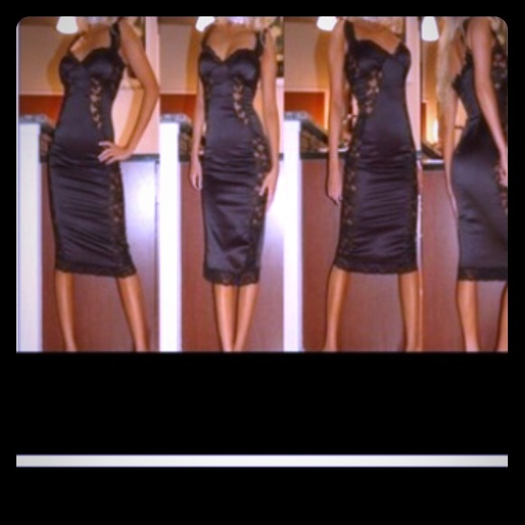 Body-con black dress