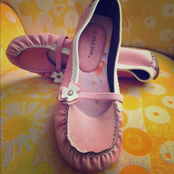 Pink moccasins