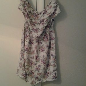 White floral dress