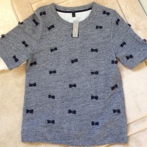 Jcrew mini bows sweatshirt size M
