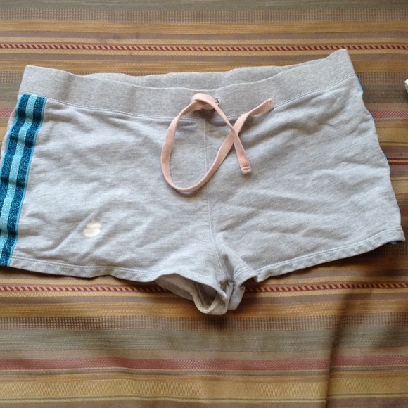 VS SHORT SHORTS WITH BLUE SPARKLE - Picture 2 of 3