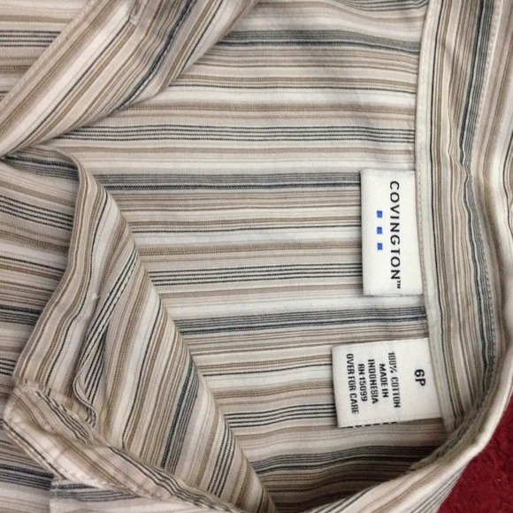 ⛔️Sold⛔️ 3 striped button down shirts - Picture 3 of 4