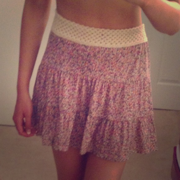 Floral flowy skirt