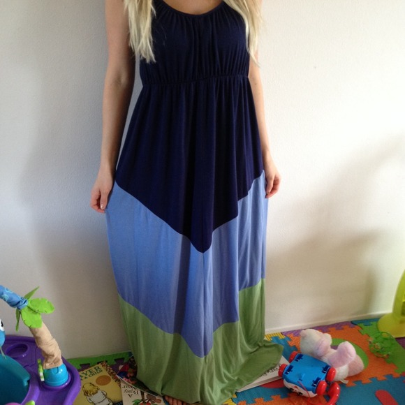 Blue maxi dress