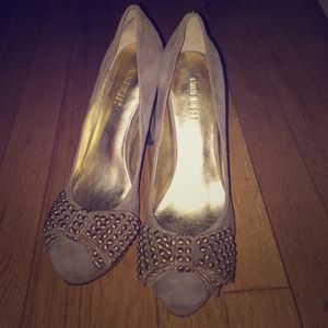 Nine West Platform Suede Pumps