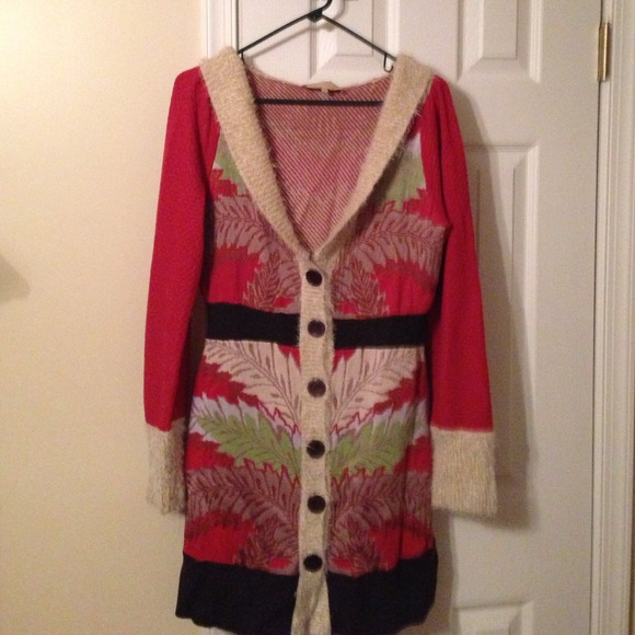Anthro sweater coat