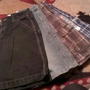 4 pair of boys husky shorts size 14H and size 30