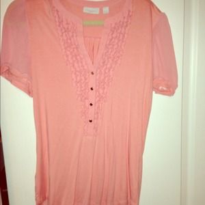 Pink top size large
