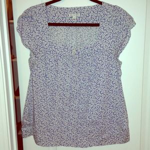 Size 14 blue printed top