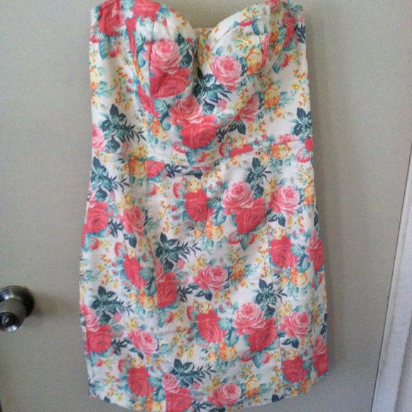 Gorgeous Rose Floral Print Dress