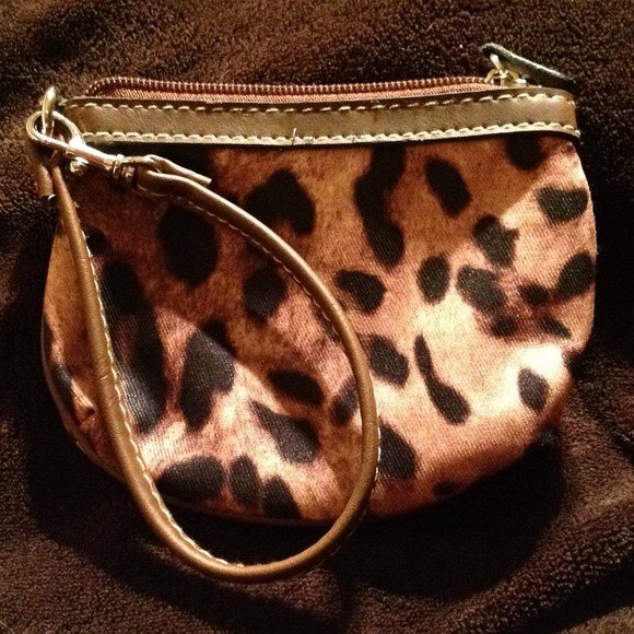 Leopard wristlet