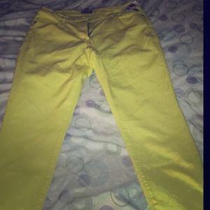 HM Banana Yellow Slim fit pants