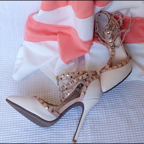 Rock stud heels