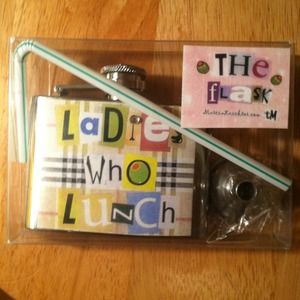 Cute 'Ladies who Lunch' Flask