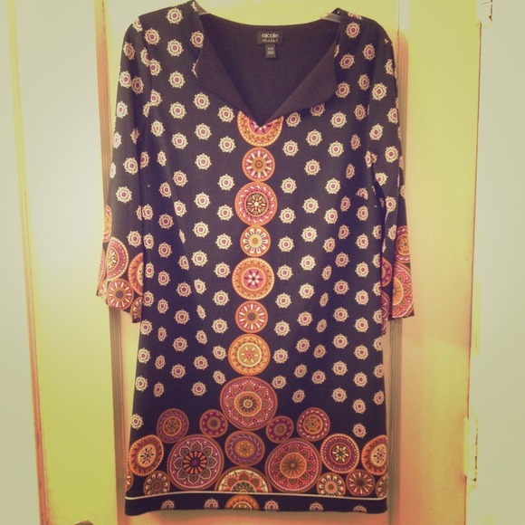 70's-Inspired Nicole by Nicole Miller Mini Dress