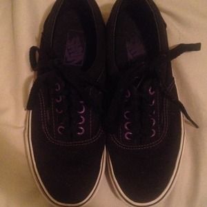 Black and purple vans
