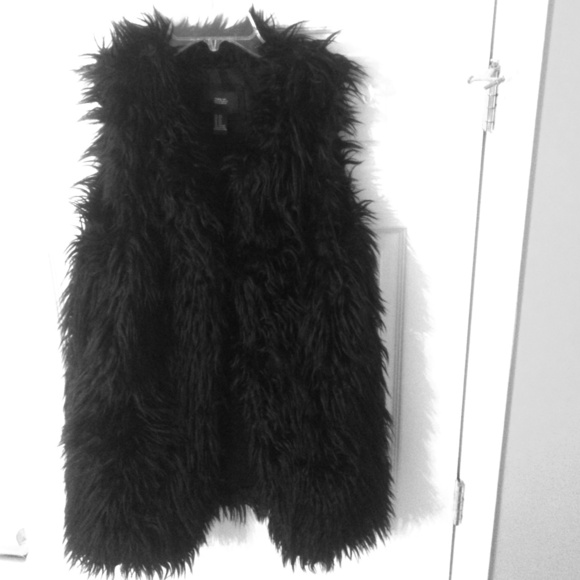 Faux fur vest