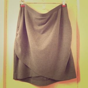 Draped pencil skirt
