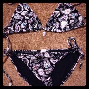 Sugar skull bathing suit