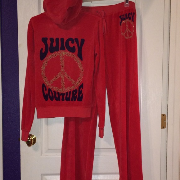 Juicy Couture track suit. Top:M Bottoms:L
