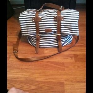 Forever 21 Stripped Satchel