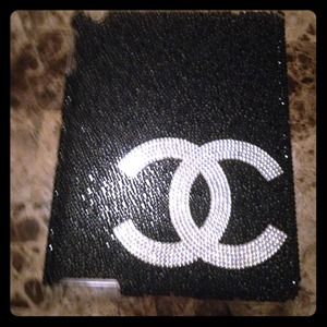 Bedazzled ipad 2 Chanel case