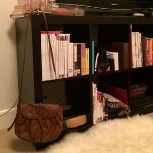 Mango Brown Leather Crossbody Purses