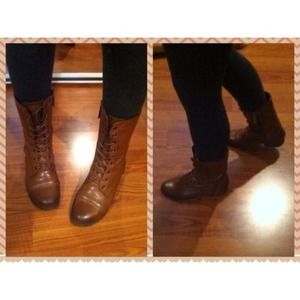 brown combat boots 👢👍