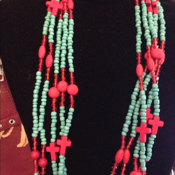 Multi strand bead necklace
