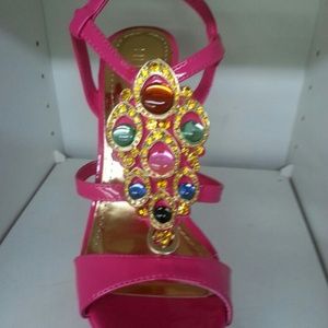 Pink sling back sandle