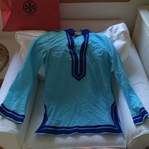 Tory burch tunic light blue