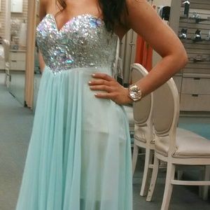 Formal high low dress.