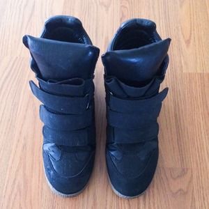 Isabel Marant inspired wedge sneakers