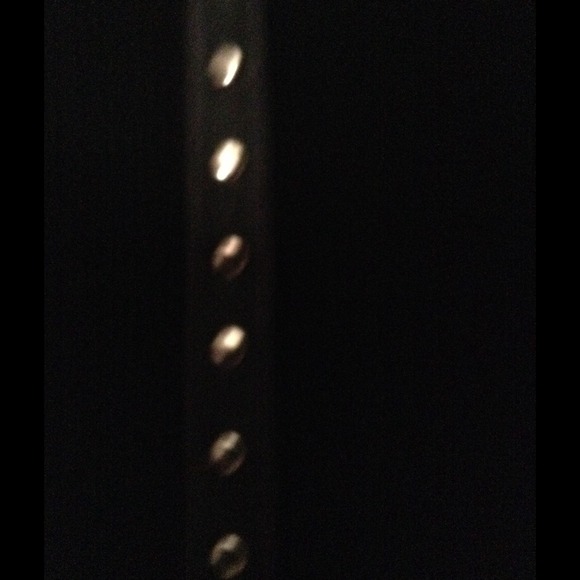 Leather trimmed studded sweater. - Picture 2 of 4