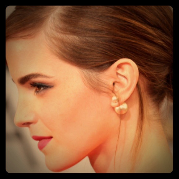 Champagne Pearl stud earrings