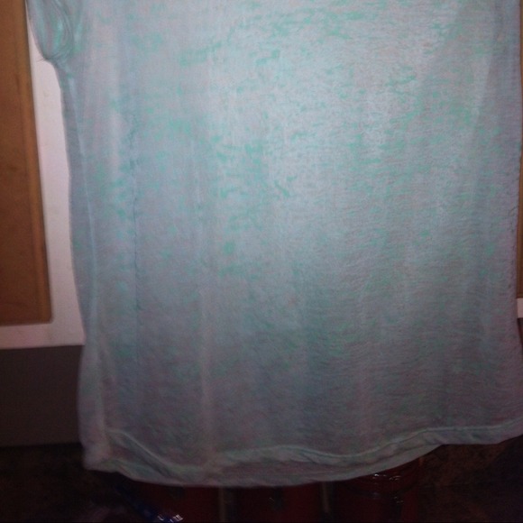 🔴BUNDLED🔴 💙✨Mint Embellished Burnout Top - Picture 3 of 4