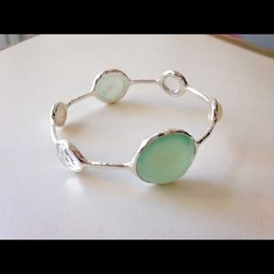 Ippolita sterling silver bangle in green