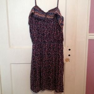 Purple flowered dress